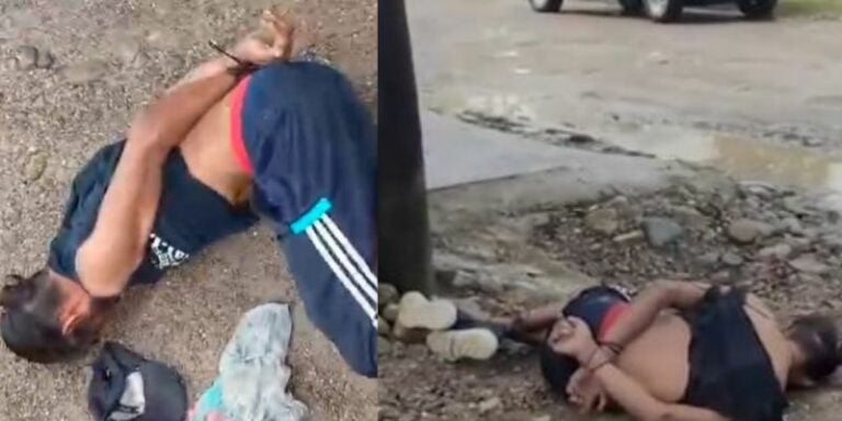 Video : Cansados de los robos, pobladores detienen y amarran a ladrón en Tocoa