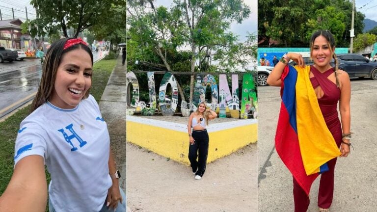 Influencer colombiana despide Honduras