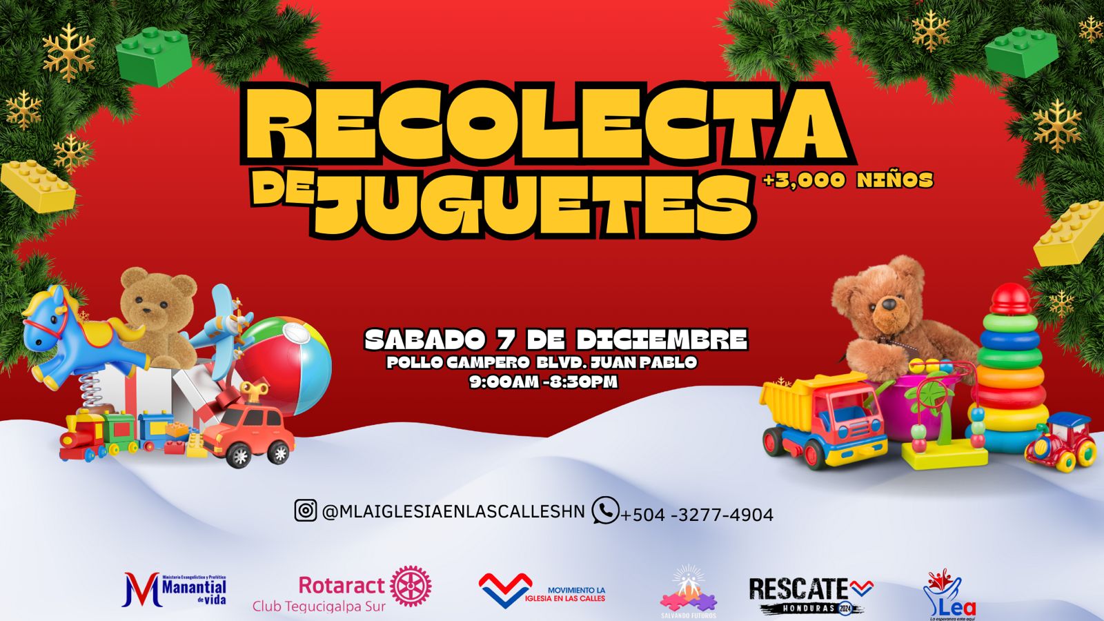 Movimiento juvenil lanza campaña para recolectar juguetes y beneficiar a 3 mil niños en situación de calle en TGU