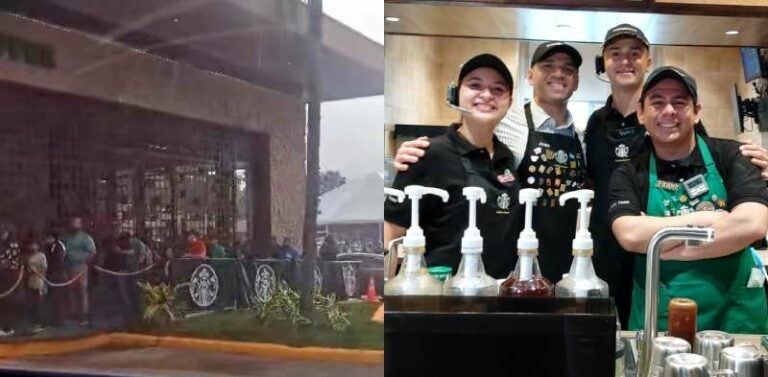 VIDEO | Captan largas filas en apertura de Starbucks en SPS