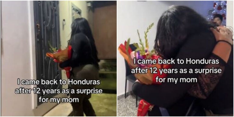 hondureña sorprende a su madre