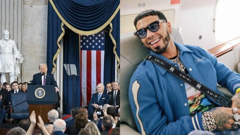 Anuel AA acompañó a Trump en toma de posesión