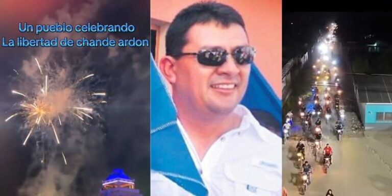 El Paraíso, Copán, se llena de fuegos artificiales tras la liberación de Alexander Ardón