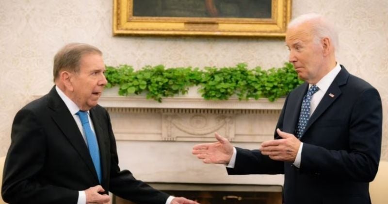 Biden recibe a Edmundo González como presidente electo de Venezuela