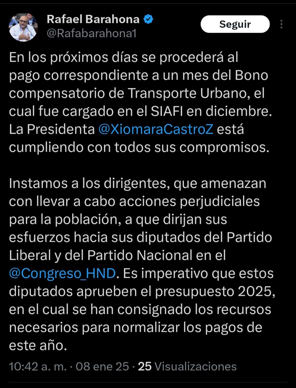 IHTT adeuda más de L400 millones a los transportistas