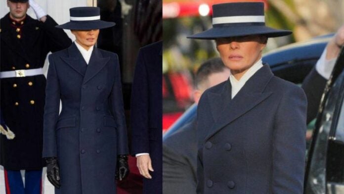 Vestido de Melania Trump durante la investidura