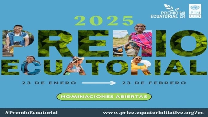 Organizaciones hondureñas invitadas a presentar nominaciones para el premio Ecuatorial 2025