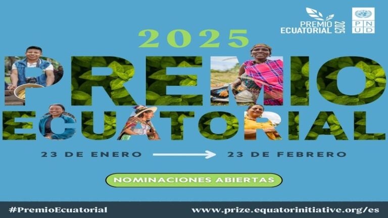 Organizaciones hondureñas invitadas a presentar nominaciones para el premio Ecuatorial 2025