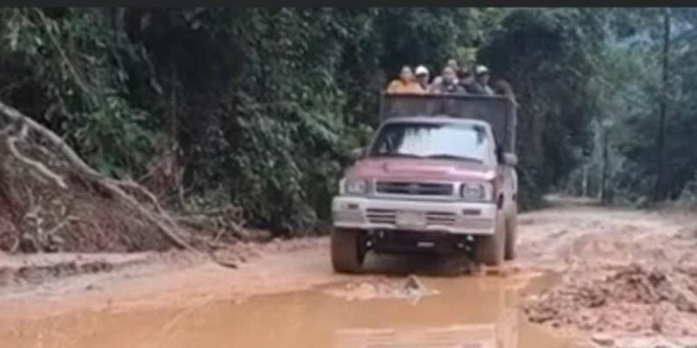 Exigen reparación y pavimentación de carretera hacia la cuenca del río Cangrejal