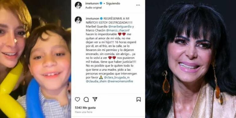 Imelda Tuñón denuncia intento de arrebatarle custodia de su hijo tras demanda de Maribel Guardia