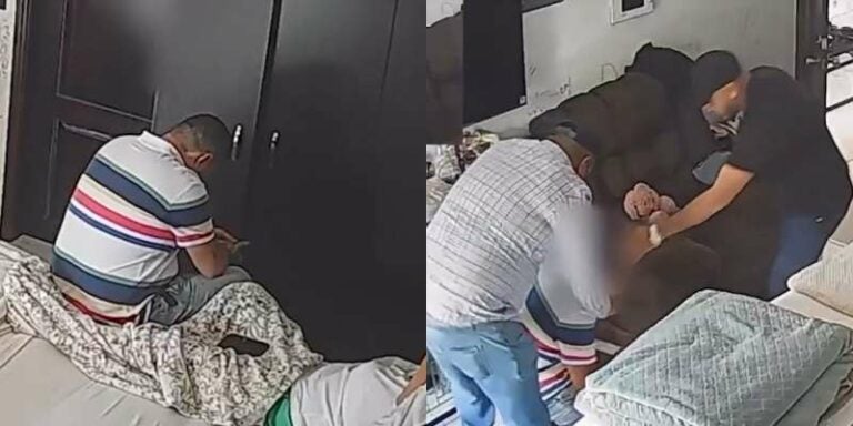 VIDEO | ¡Terror! Sujetos armados asaltan a una pareja que estaba en la cama en SPS