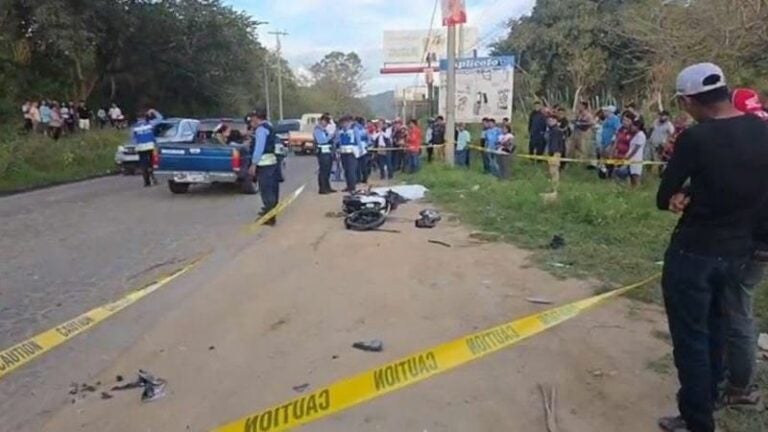 Mortal choque de motocicletas en Danlí