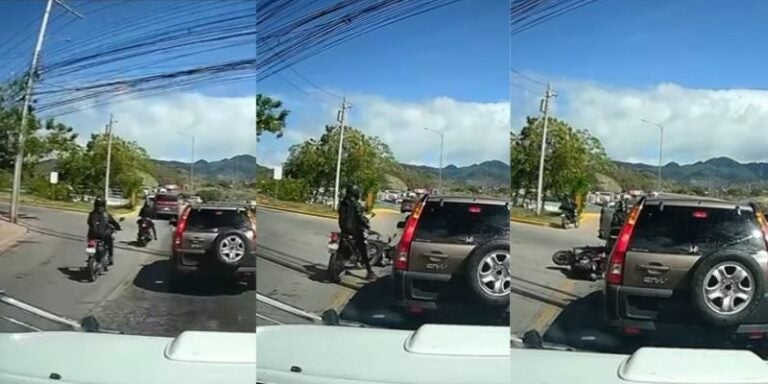 VIDEO | Motociclista arrolla a joven en el Anillo Periférico de TGU y se da a la fuga