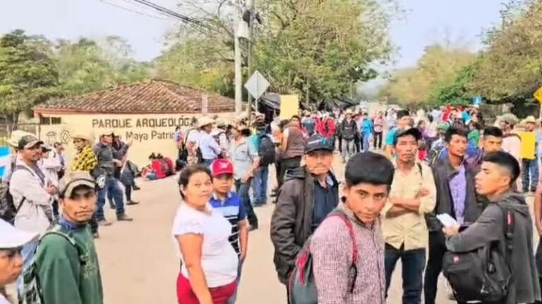 Mayas-Chortíes protestan en Copán Ruinas