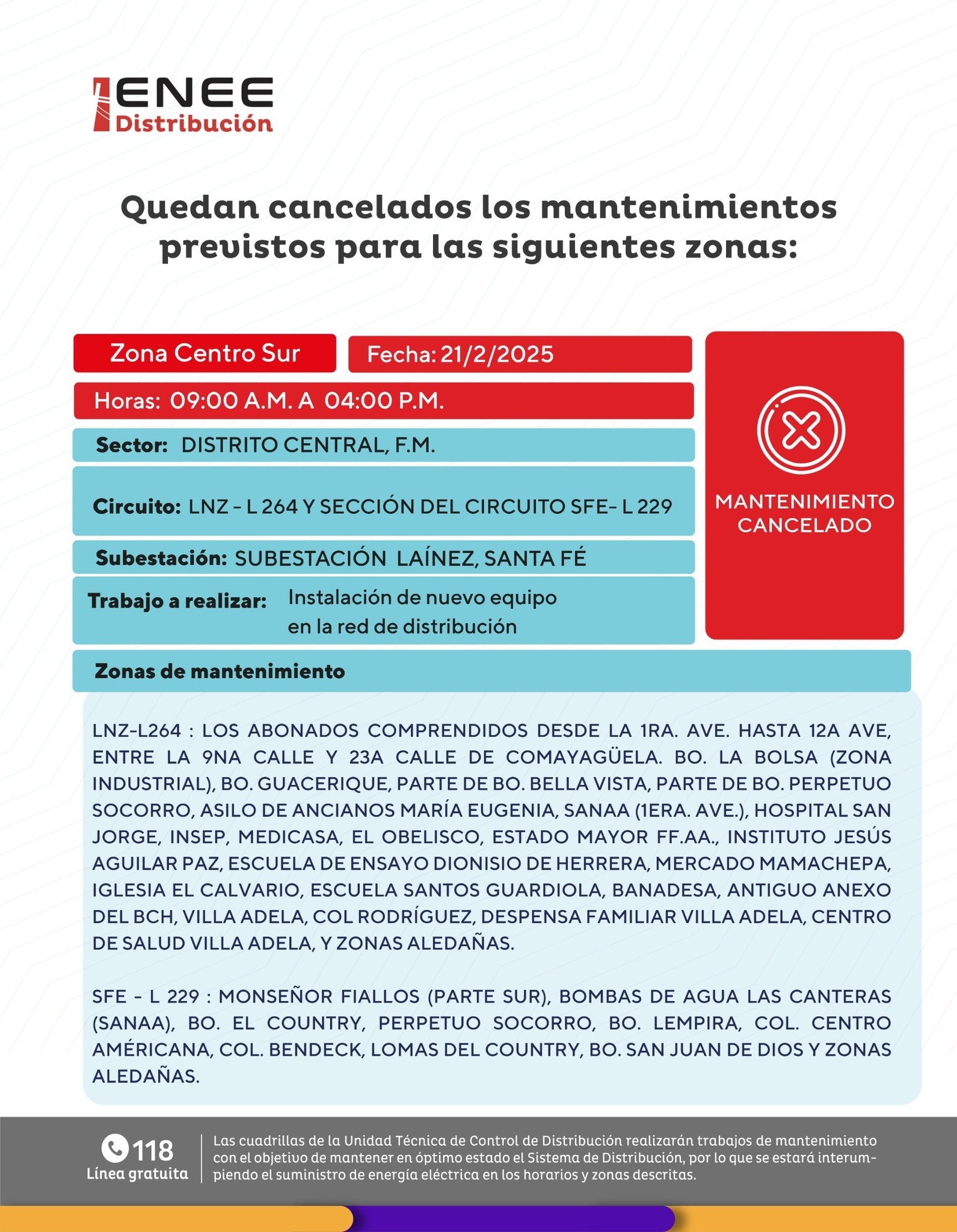 ¿Estás preparado para los cortes de energía este viernes? Esto es lo que dice la ENEE