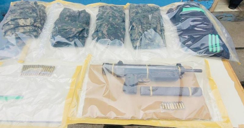 DPI detiene a El Diablo, exmilitar de las FFAA con subametralladora UZI y uniforme