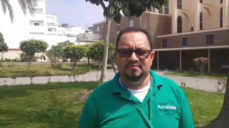 Jony Rivas, miembro de la Plataforma Agraria (1)