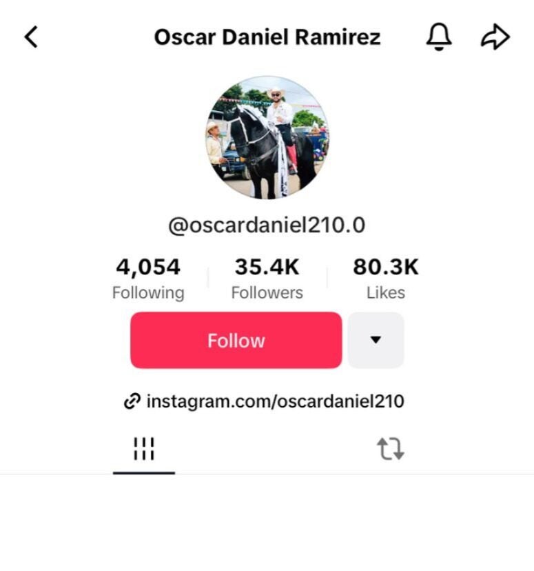 Óscar Ramírez tiene miles de seguidores en TikTok.