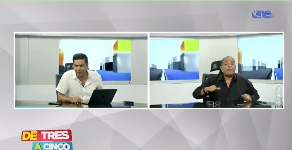 Rony Martínez y César Silva en UNTV. La Fiscalía los investigará.