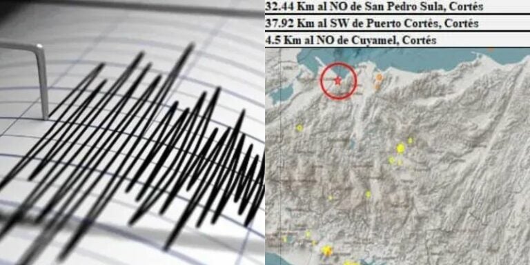 Sismo de 3.5 sacude el sureste de Omoa, Cortés" ¿Se sintió este sismo en tu área?