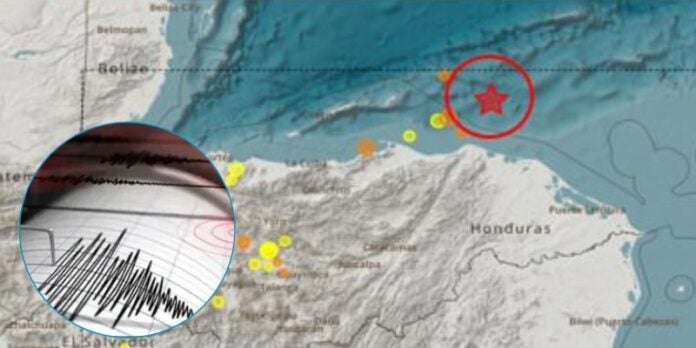 Otro sismo sacude el mar Caribe: Magnitud 4.6 a 76 km de Gracias a Dios