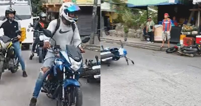 Taxista arrolla a varias motocicletas y se da a la fuga en Comayagüela