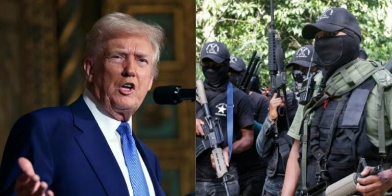 Trump afirma que México está "en gran parte controlado por los cárteles" de la droga