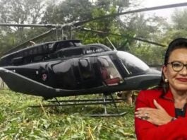 Aeronáutica Civil explica las razones del aterrizaje de emergencia del helicóptero de Xiomara Castro