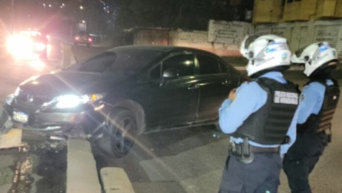 carro robado abandonado en Comayagüela