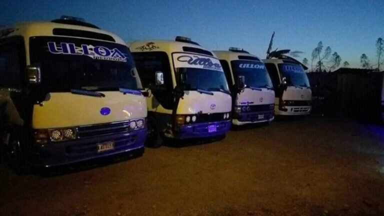 Extorsión paraliza nuevo punto de transporte