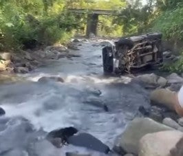 jovencita cae a rio