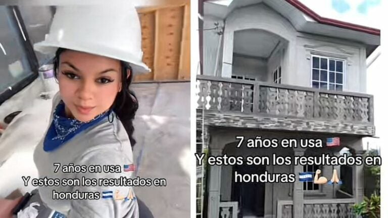 ¡Sueño americano cumplido! Hondureña pasa de trabajar en construcción a edificar su casa