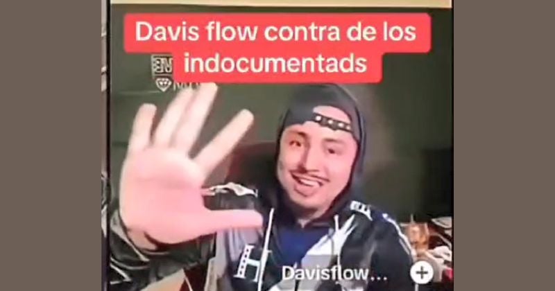 ¿Broma o realidad Davis Flow anuncia su salida de Tiktok par denunciar indocumentados