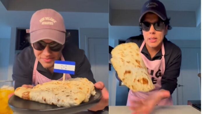 Jay Torrez recordó con orgullo sus raíces al preparar baleadas.