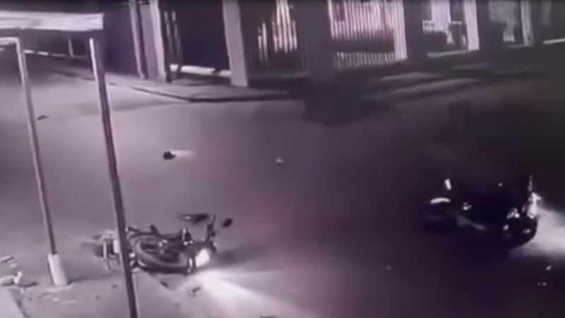 Accidente de dos motocicletas