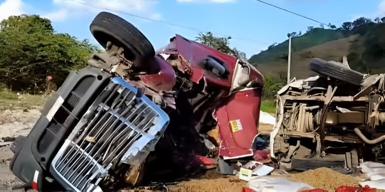 Un fallecido deja devastador choque múltiple en la CA-4, a la altura de Copán