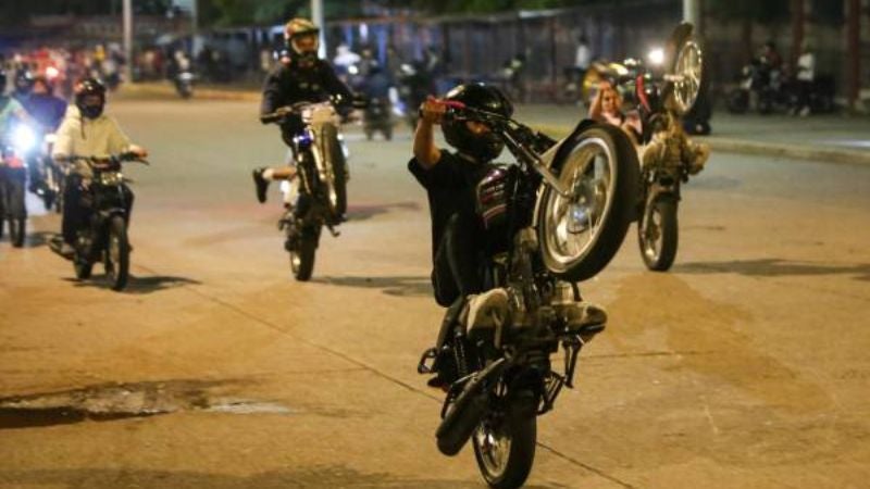 Carreras clandestinas en la capital