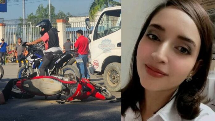 La joven madre se trasladaba hacia su trabajo cuando ocurrió el trágico accidente.