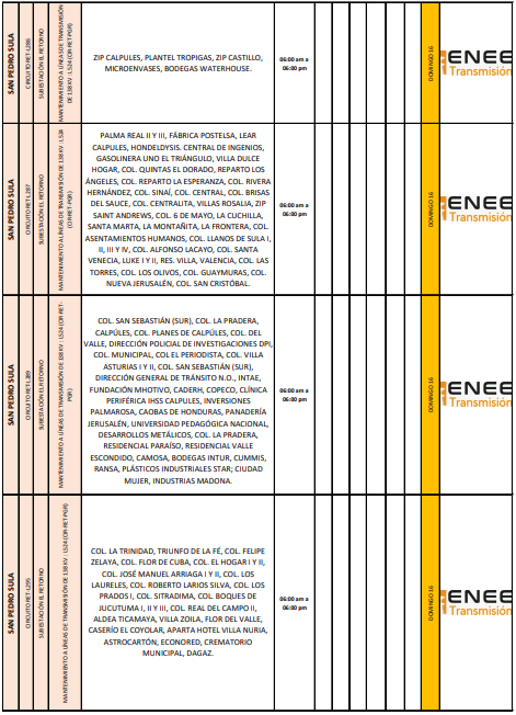 Cortes de energía 16 marzo 2025 (2)