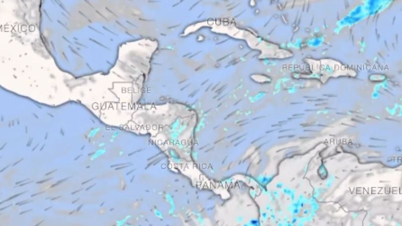 Según los expertos, el frente frío Ingresará por la península de Yucatán y afectará principalmente la región del Caribe centroamericano.