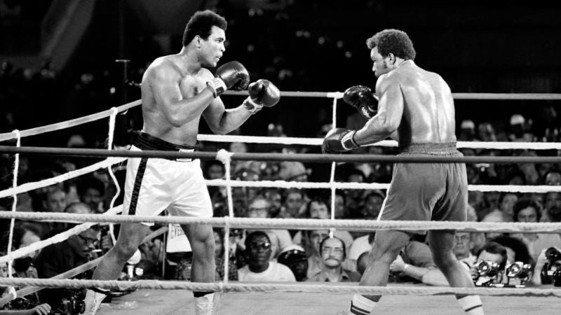 George Foreman y muhammad ali