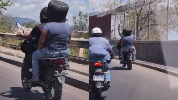 Mujer casco olla Tegucigalpa