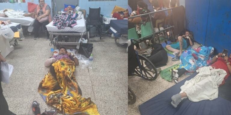 Así se encuentra la sala de emergencia del Hospital Escuela