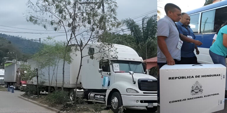 Transportistas amenazan con abandonar urnas con votos en Santa Bárbara