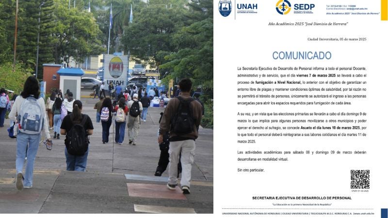 Comunicado UNAH