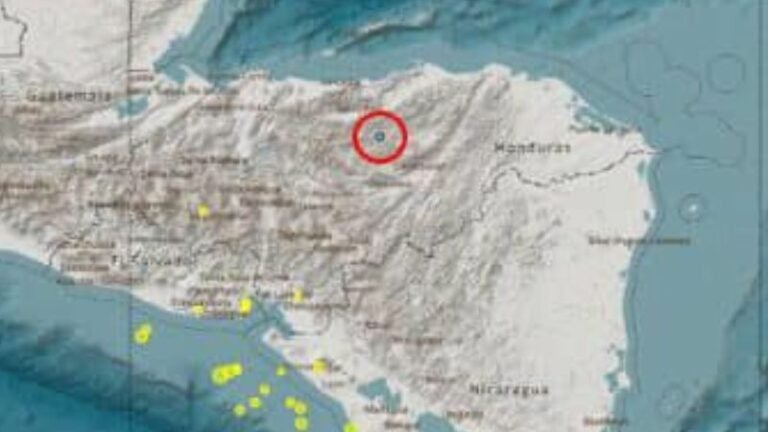 Nuevo sismo en Honduras: detectan epicentro cerca de Jacaleapa, Olancho