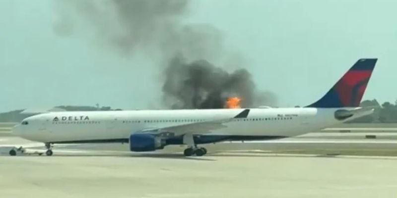 Avión de Delta sufre incendio en motor en Orlando, obligando a evacuación de pasajero