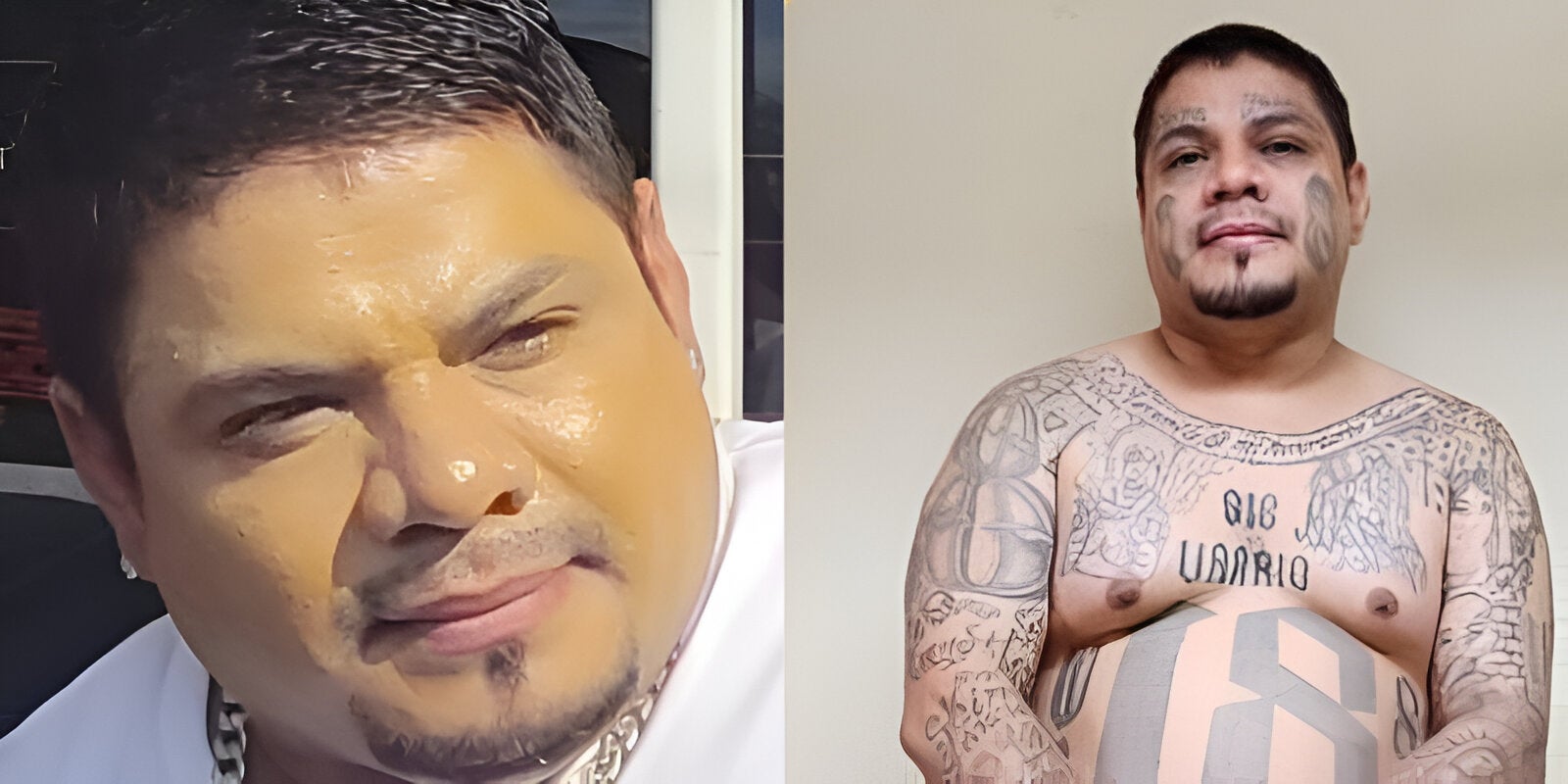 ¡Insólito! Capturan a supuesto pandillero de la 18 que maquillaba sus tatuajes para evadir la ley