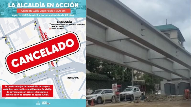 Cancelan cierre bulevar Juan Pablo