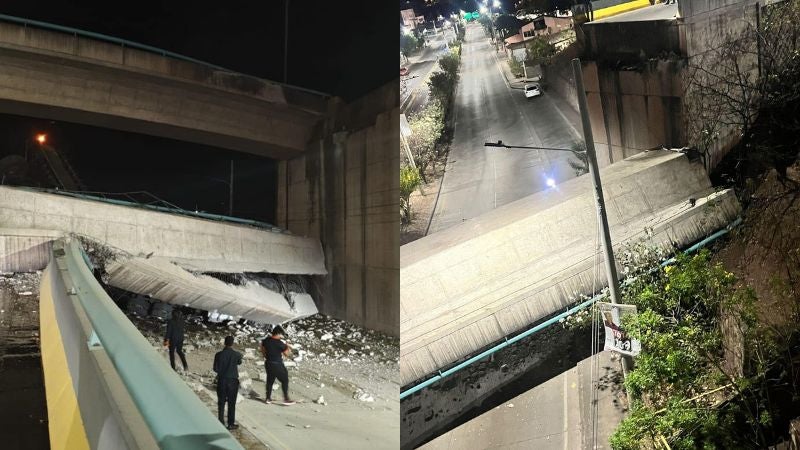 Colapso puente desnivel en Tegucigalpa